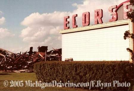 Ecorse Drive-In Theatre - Ecorse Tornado Damage July 1980 Courtesy Fryan (newer photo)